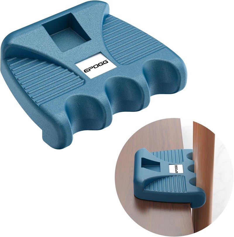 EPOGG Store Pool Cue Holder for Table, Cue Stick Holder Pool Cue Holder Portable Weighted Billiard Cue Rack with Chalk Holder Blue (3 Holes) - Image 1